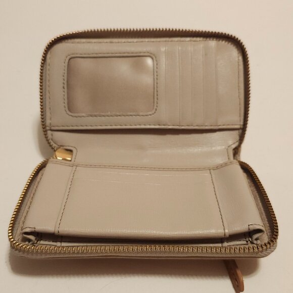 Fossil Amanda Patchwork Leather Zip Clutch Bright Colours Turquoise Lime Green - Picture 4 of 4